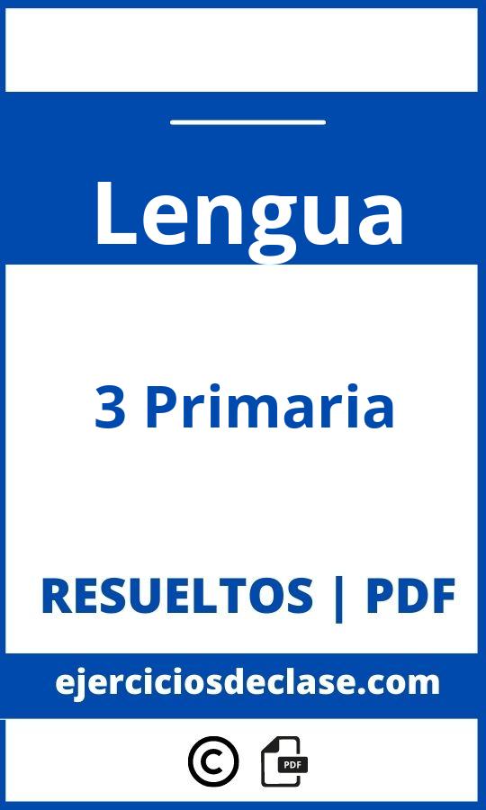 Ejercicios 3 Primaria Lengua Pdf