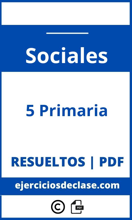Ejercicios 5 Primaria Sociales Pdf