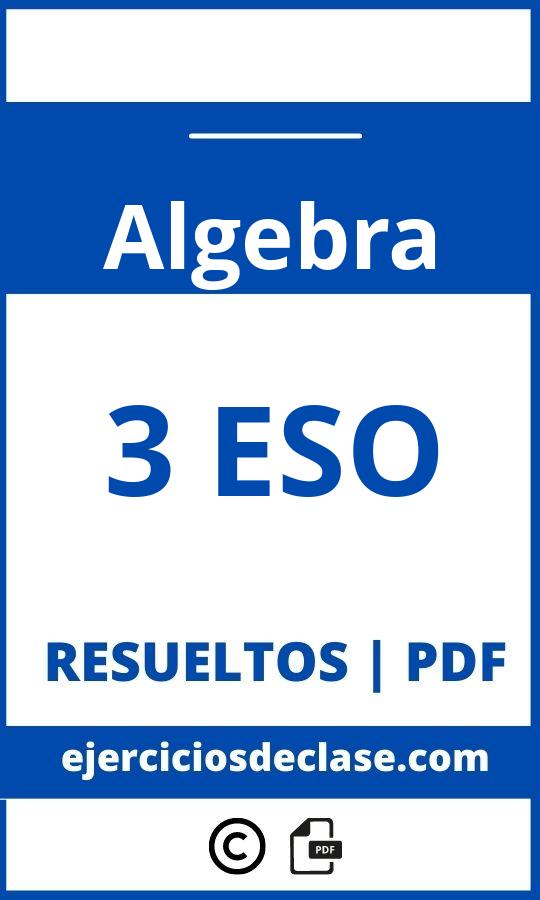 Ejercicios Algebra 3O Eso Pdf