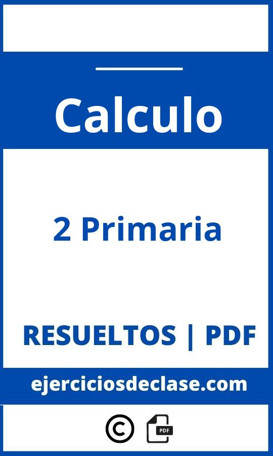 Ejercicios Calculo 2 Primaria Pdf