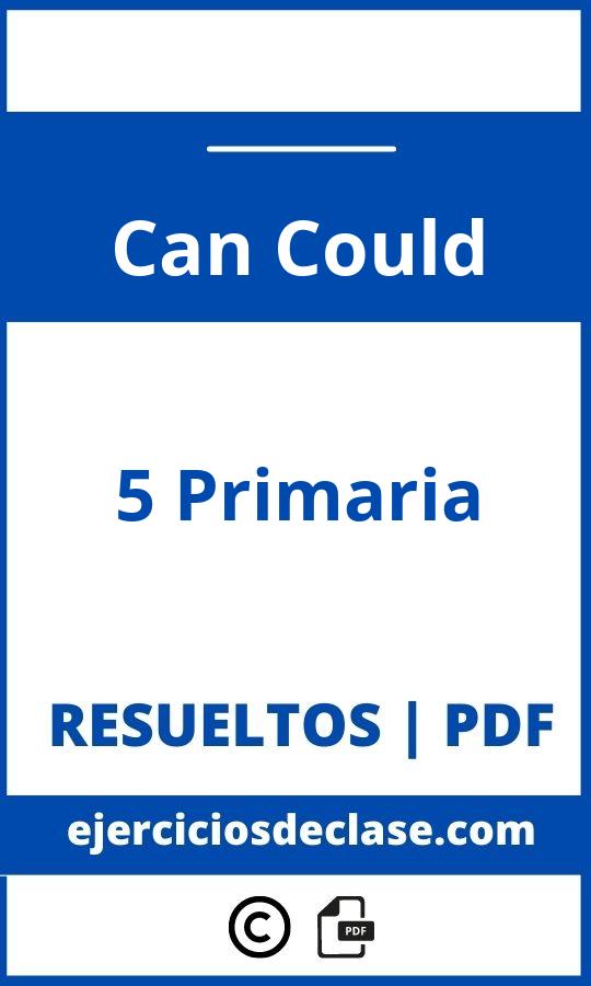 Ejercicios Can Could 5 Primaria Pdf