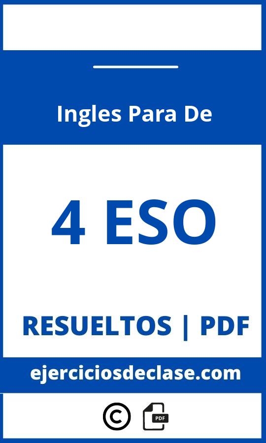 Ejercicios De Ingles Para 4 De Eso Pdf