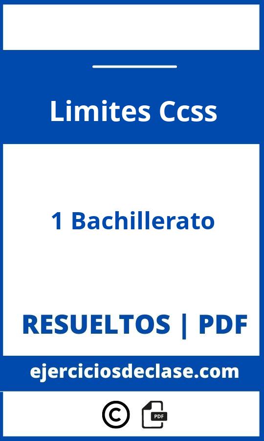 Ejercicios De Limites 1 Bachillerato Ccss Pdf