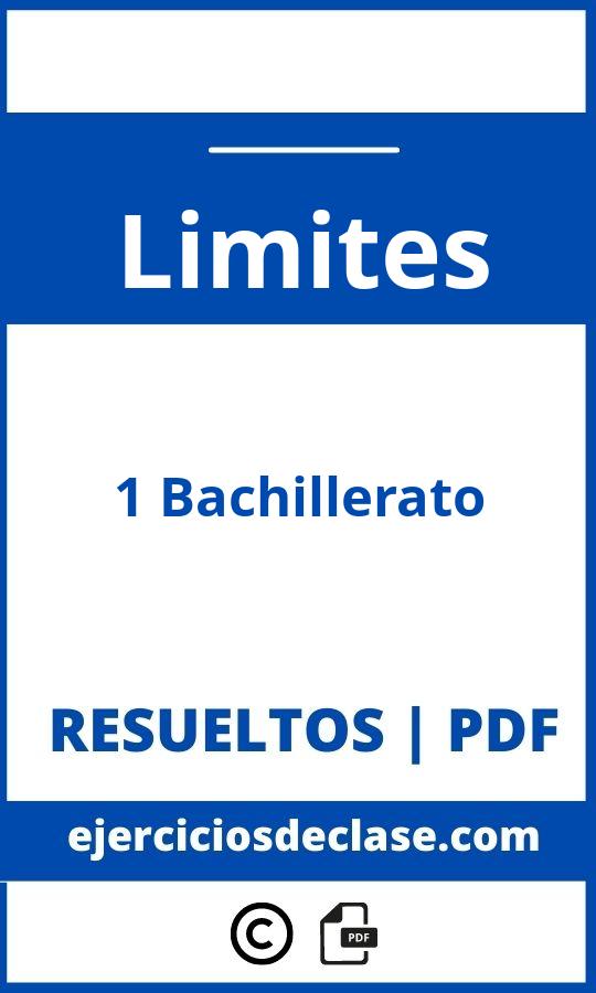 Ejercicios De Limites 1O Bachillerato Pdf