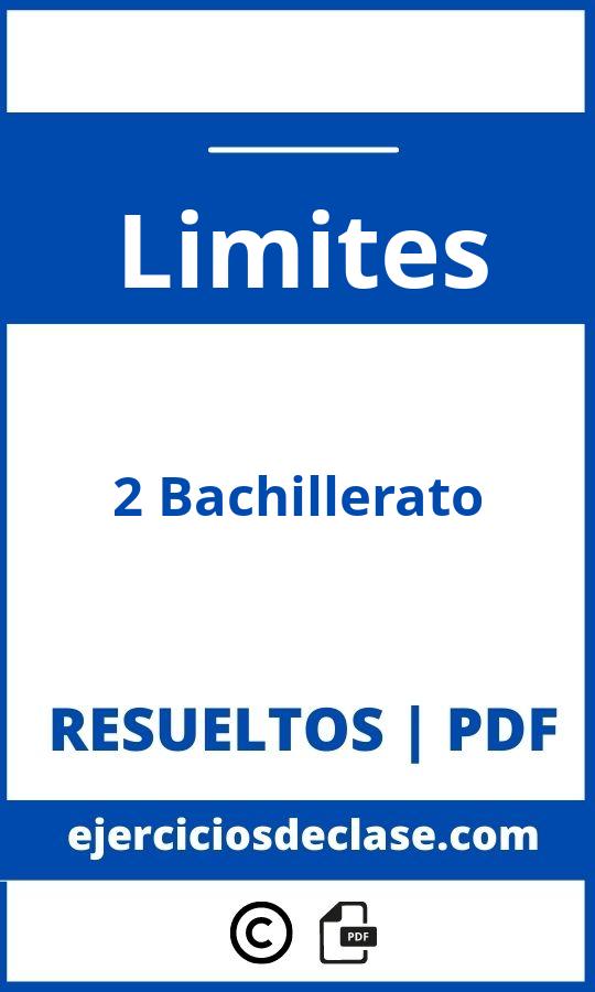 Ejercicios De Limites 2O Bachillerato Pdf