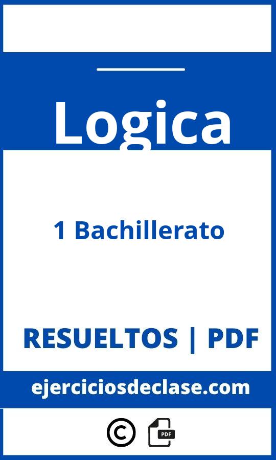 Ejercicios De Logica 1 Bachillerato Pdf