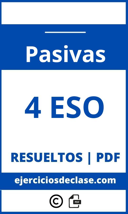 Ejercicios De Pasivas 4 Eso Pdf