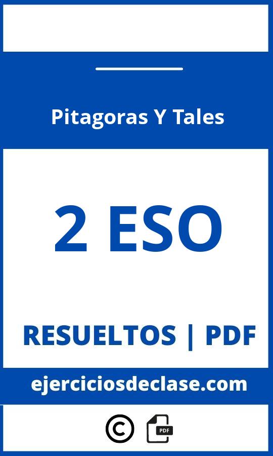 Ejercicios De Pitagoras Y Tales 2 Eso Pdf