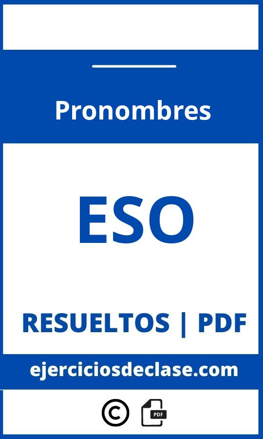 Ejercicios De Pronombres Eso Pdf