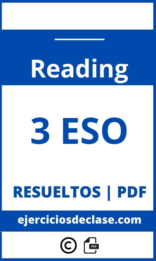 Ejercicios De Reading 3 Eso Con Soluciones Pdf