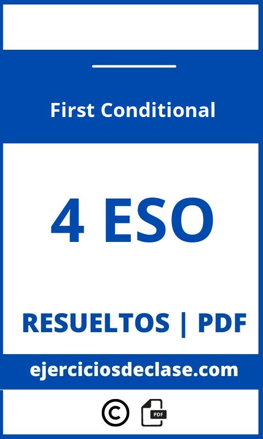 Ejercicios First Conditional 4 Eso Pdf