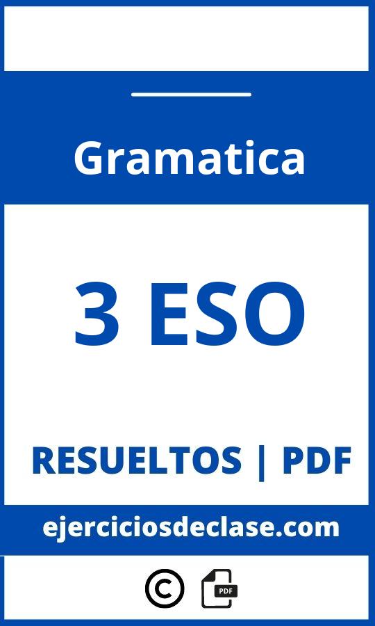 Ejercicios Gramatica 3 Eso Pdf