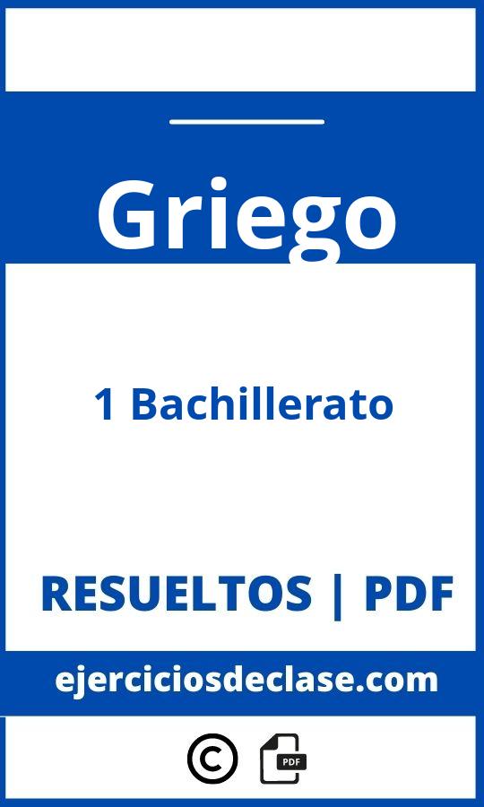 Ejercicios Griego 1O Bachillerato Pdf