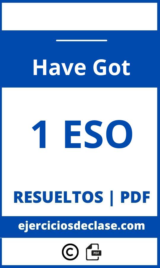 Ejercicios Have Got 1O Eso Pdf