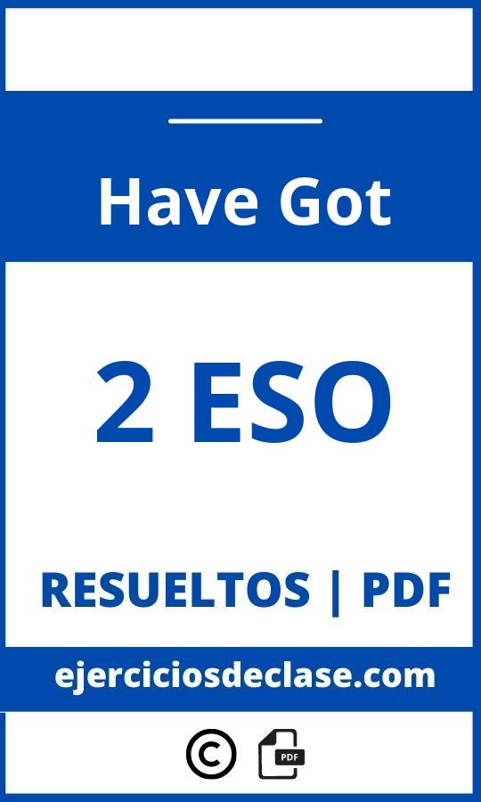 Ejercicios Have Got 2 Eso Pdf