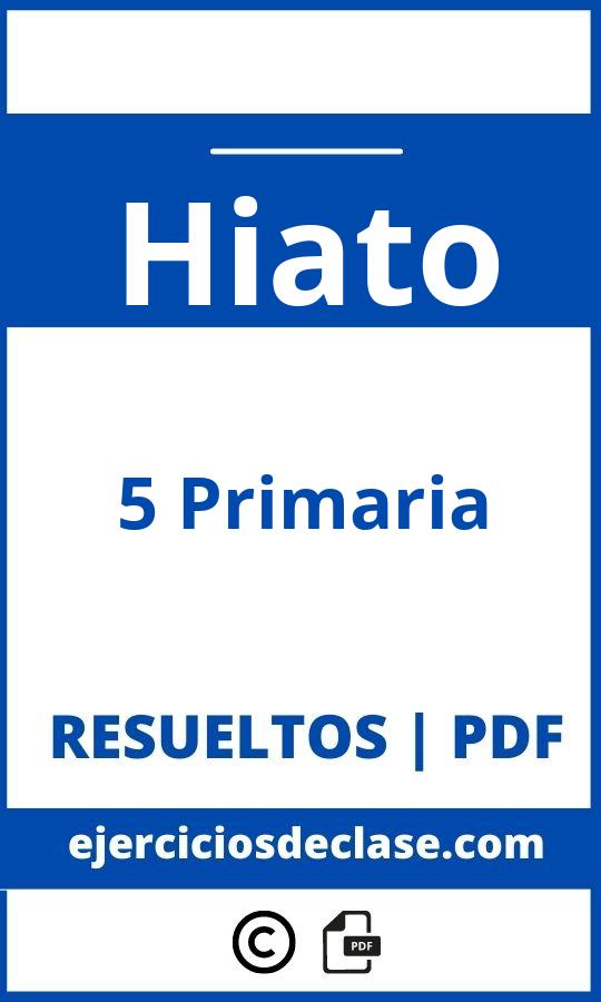 Ejercicios Hiato 5 Primaria Pdf