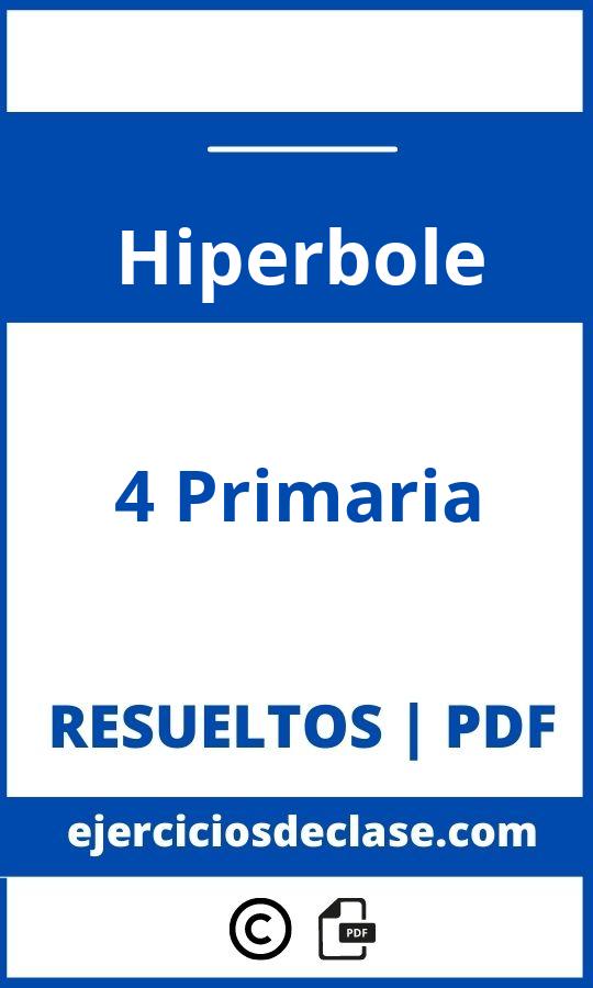 Ejercicios Hiperbole 4 Primaria Pdf