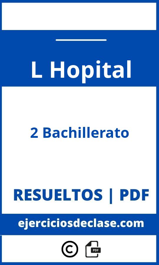 Ejercicios L Hopital 2 Bachillerato Pdf
