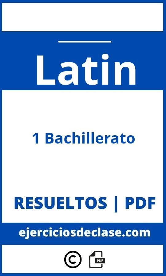 Ejercicios Latin 1 Bachillerato Pdf