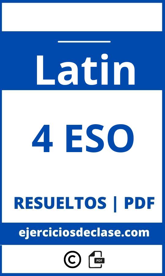 Ejercicios Latin 4O Eso Pdf