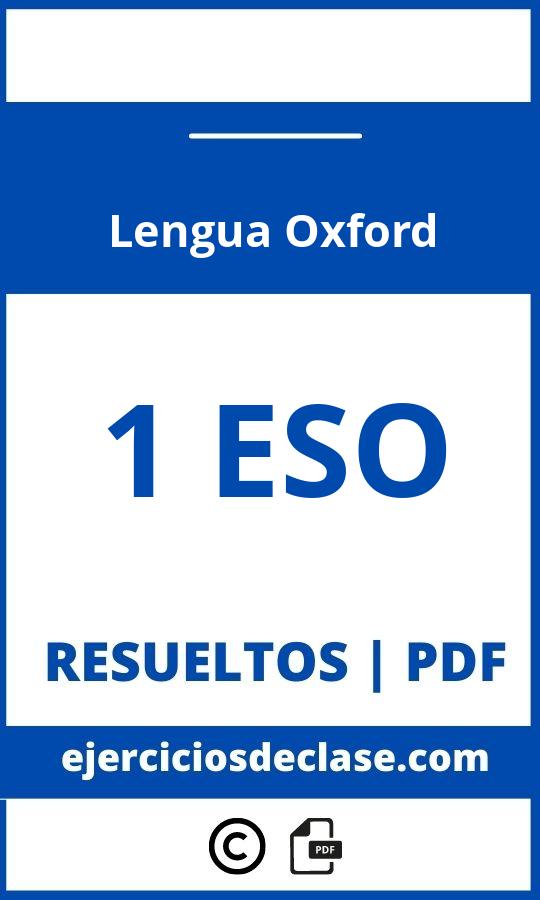 Ejercicios Lengua 1º Eso Oxford Pdf