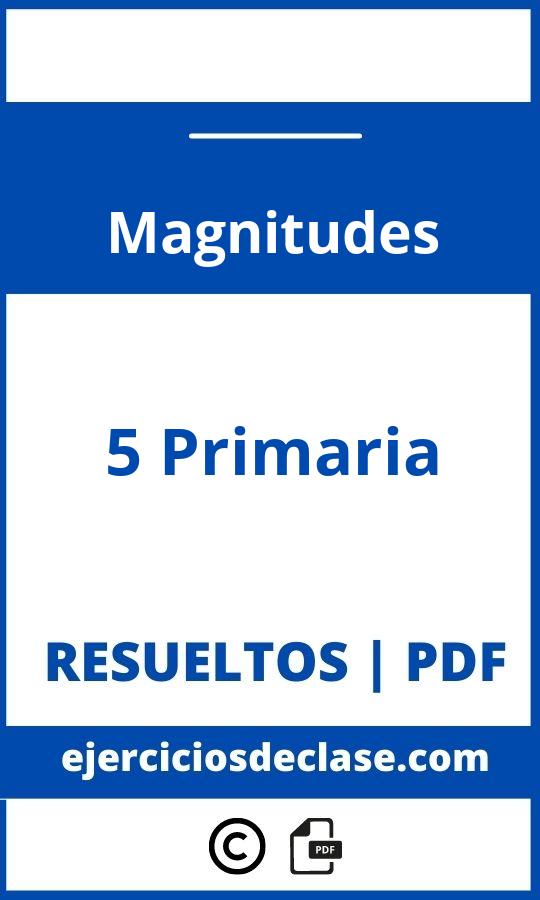 Ejercicios Magnitudes 5 Primaria Pdf
