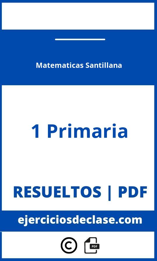 Ejercicios Matematicas 1 Primaria Santillana Pdf