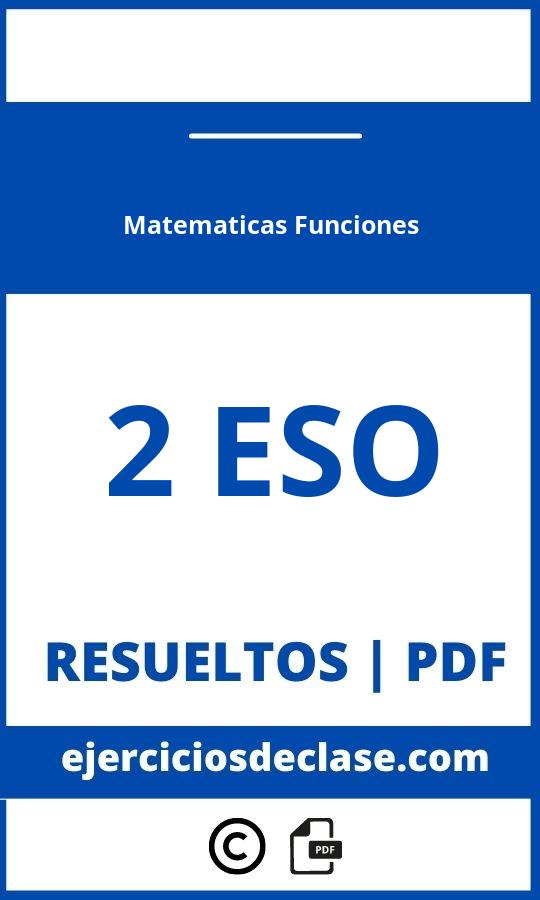 Ejercicios Matematicas 2 Eso Pdf Funciones