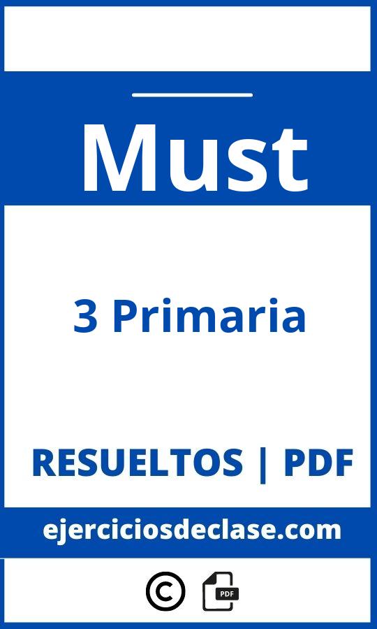 Ejercicios Must 3O Primaria Pdf