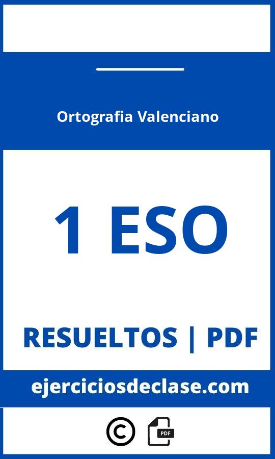 Ejercicios Ortografia Valenciano 1 Eso Pdf