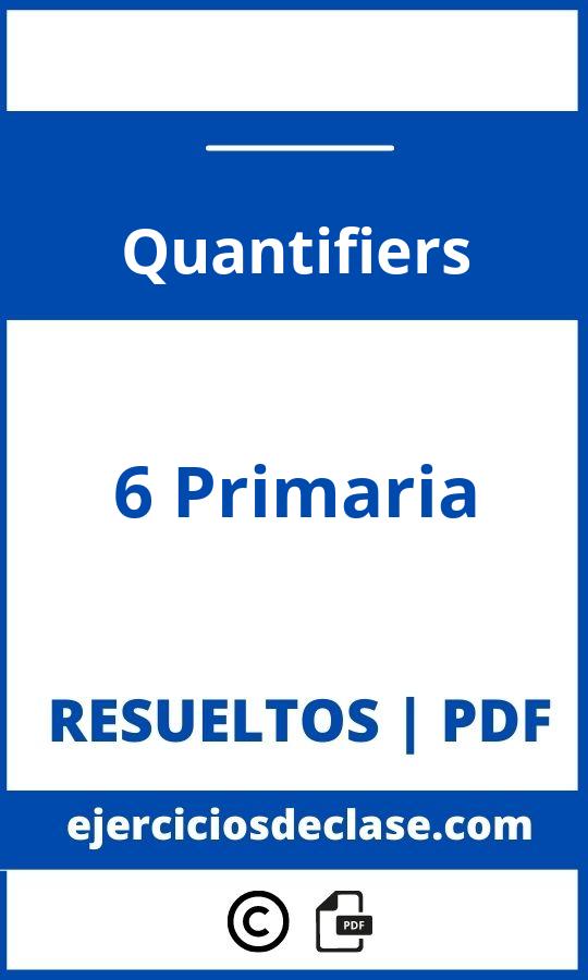 Ejercicios Quantifiers Pdf 6 Primaria