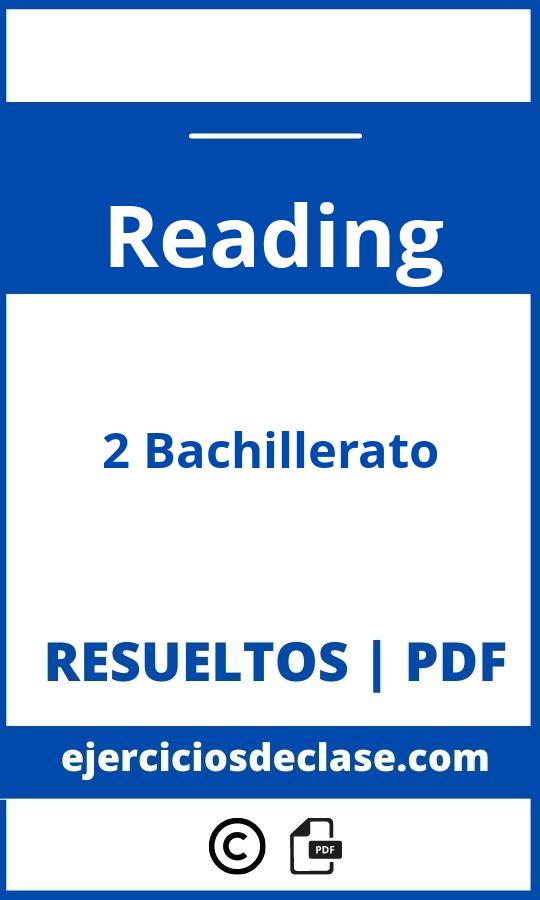 Ejercicios Reading 2 Bachillerato Pdf