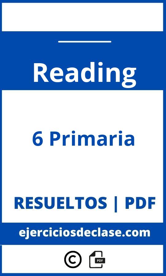 Ejercicios Reading 6 Primaria Pdf
