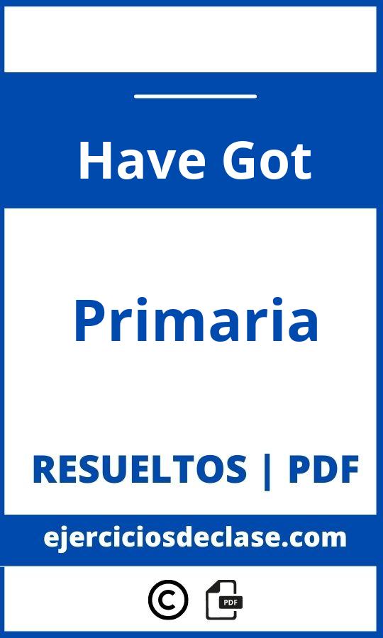 Ejercicios Resueltos Have Got Primaria Pdf