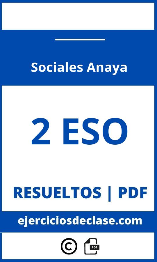 Ejercicios Sociales 2 Eso Anaya Pdf