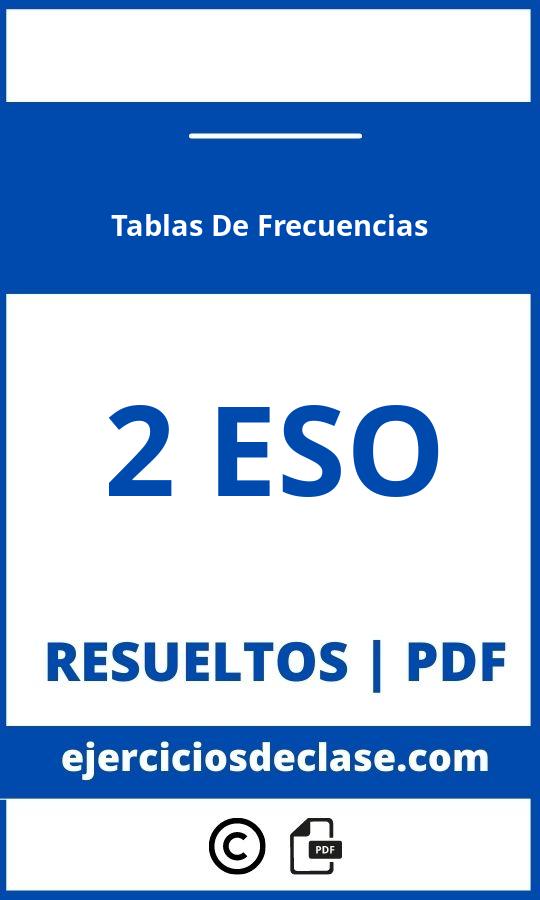 Ejercicios Tablas De Frecuencias 2 Eso Pdf