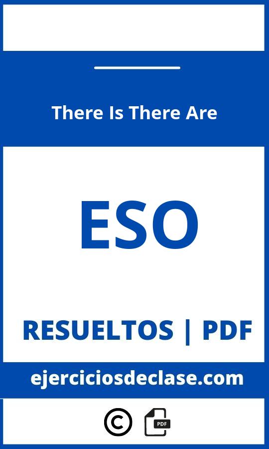 Ejercicios There Is There Are Eso Pdf