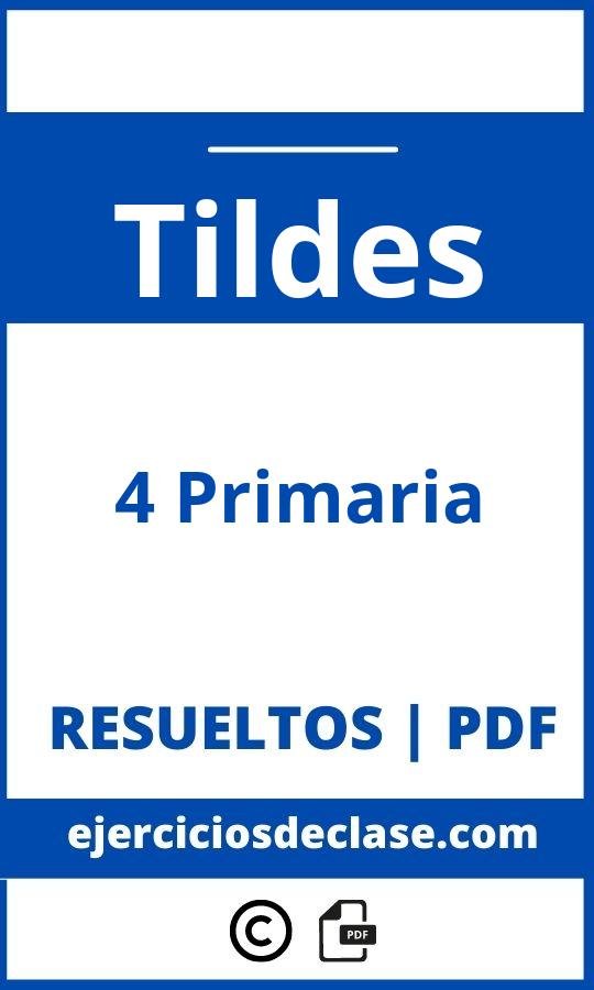 Ejercicios Tildes 4 Primaria Pdf