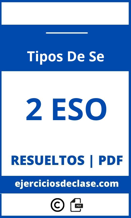 Ejercicios Tipos De Se 2 Eso Pdf