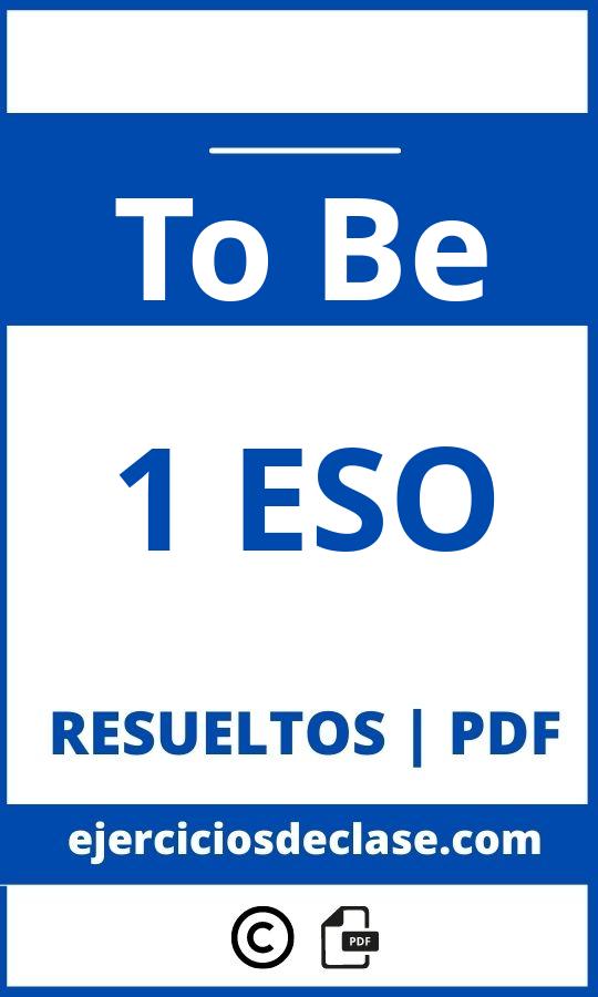 Ejercicios To Be 1 Eso Pdf