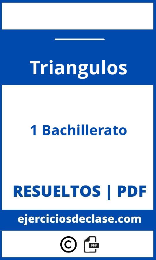 Ejercicios Triangulos 1 Bachillerato Pdf