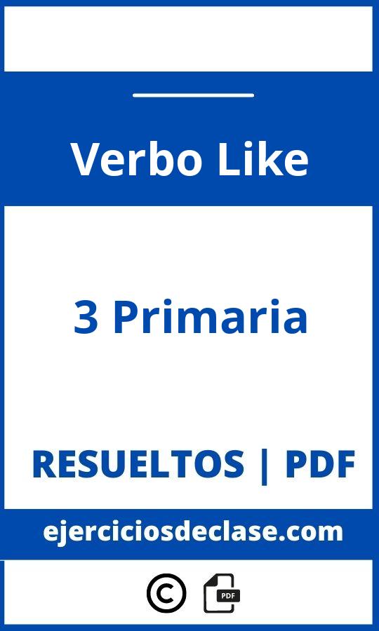 Ejercicios Verbo Like 3 Primaria Pdf