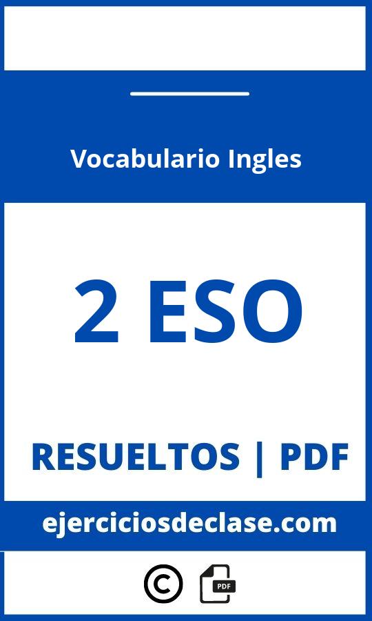 Ejercicios Vocabulario Ingles 2 Eso Pdf