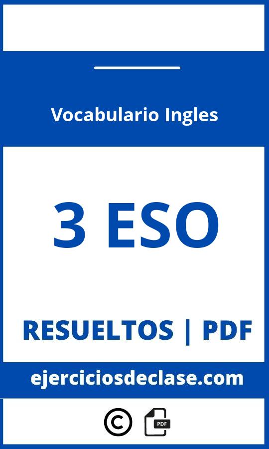 Ejercicios Vocabulario Ingles 3 Eso Pdf
