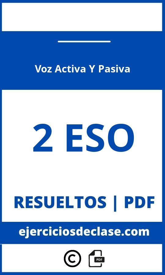 Ejercicios Voz Activa Y Pasiva 2 Eso Pdf