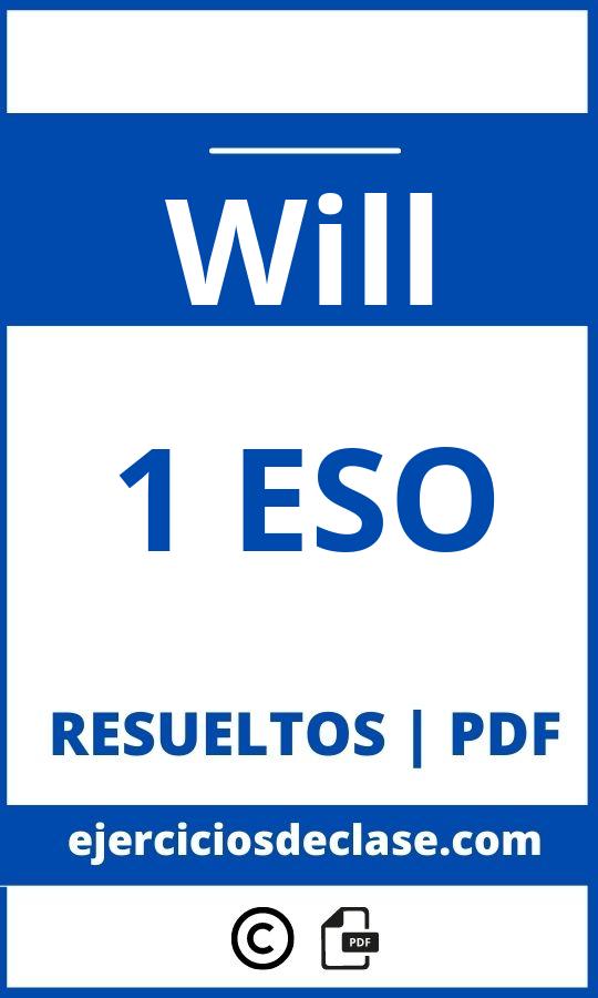 Ejercicios Will 1 Eso Pdf